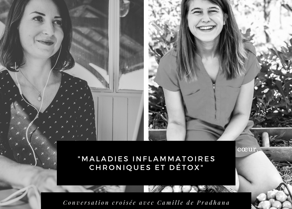 En cliquant ici, vous visionnerez notre conversation avec Camille de Pradhana sur "Maladies inflammatoires chroniques et Détox"